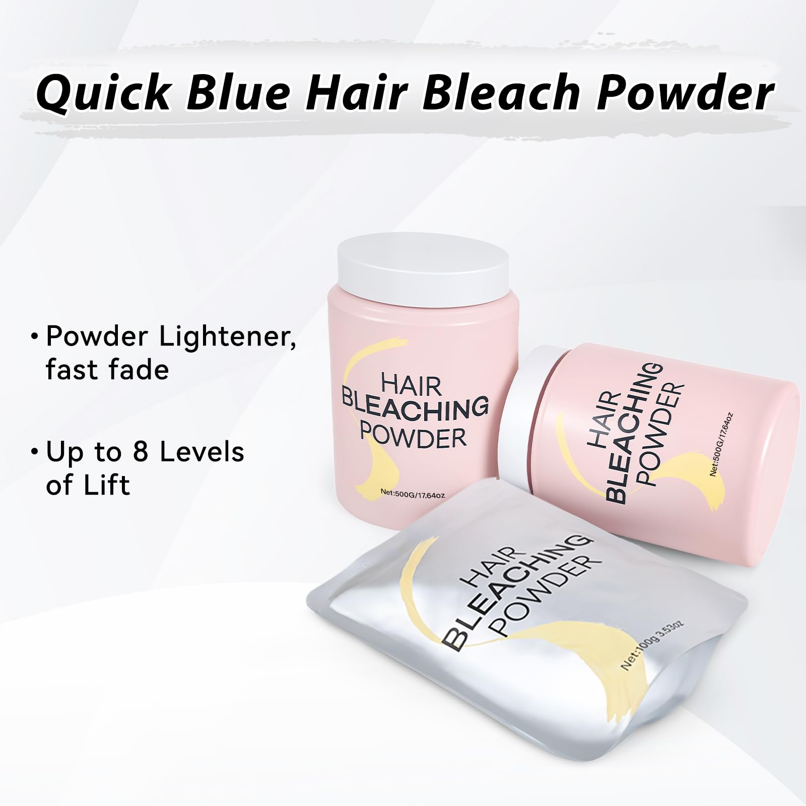 JUANCHI hair bleach powder 8-level lift visual highlights strong lightening potential