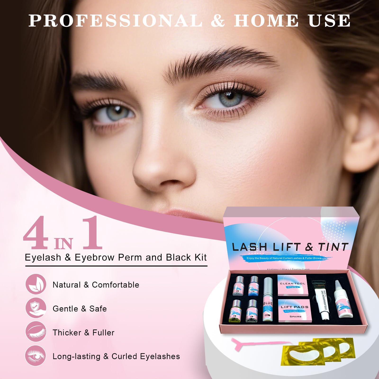 JUANPHEA lash lift kit step-by-step guide simplifies at-home treatment.
