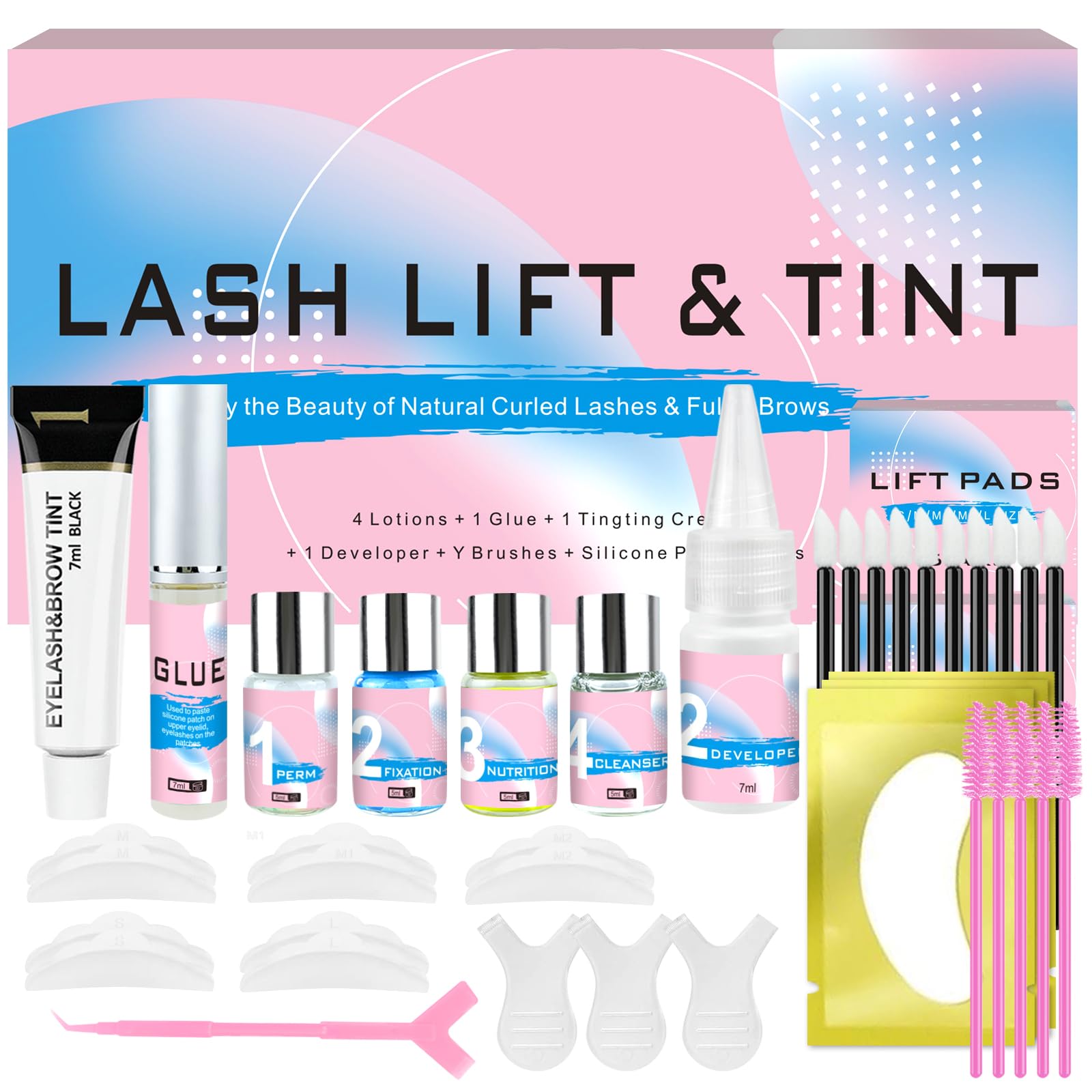 JUANPHEA lash lift kit in box, showcasing salon-grade at-home convenience.