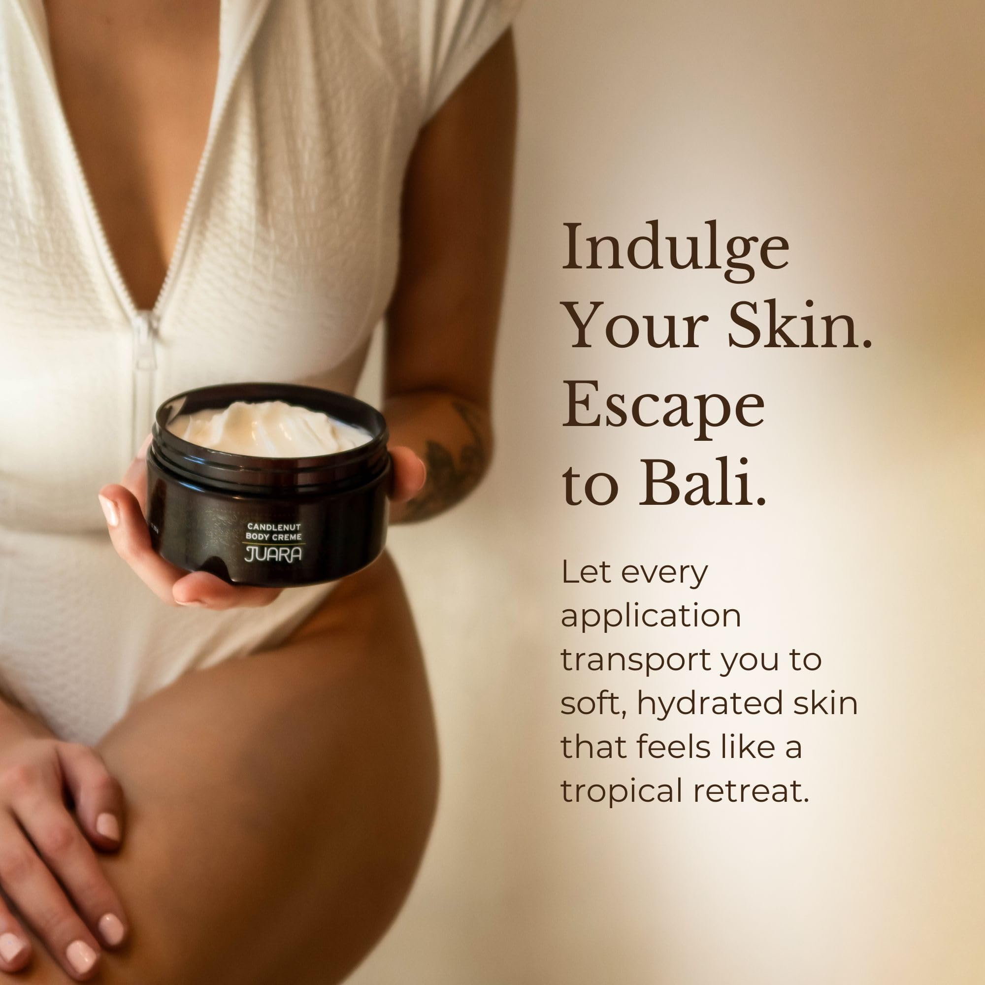 Juara Candlenut Body Creme two-pack for ongoing hydration at home