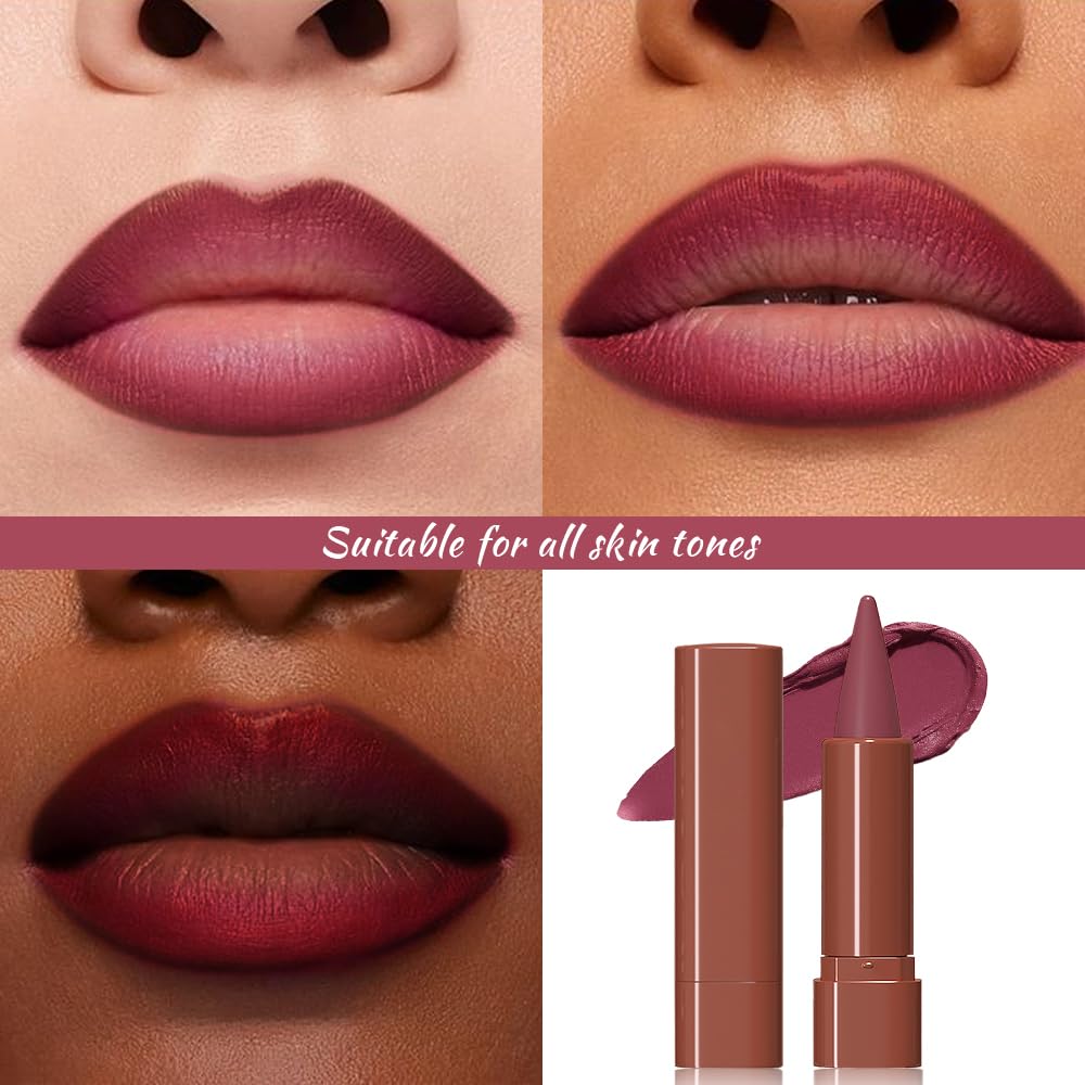 JUAAZIN Mauve Gradient Lip Liner application demonstration with smooth color