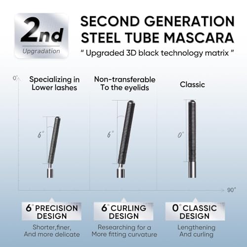 JUDYDOLL 3D Curling Eyelash Iron Mascara applicator-tip aids controlled coating