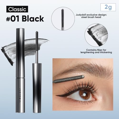 JUDYDOLL 3D Curling Eyelash Iron Mascara brush provides precise separation