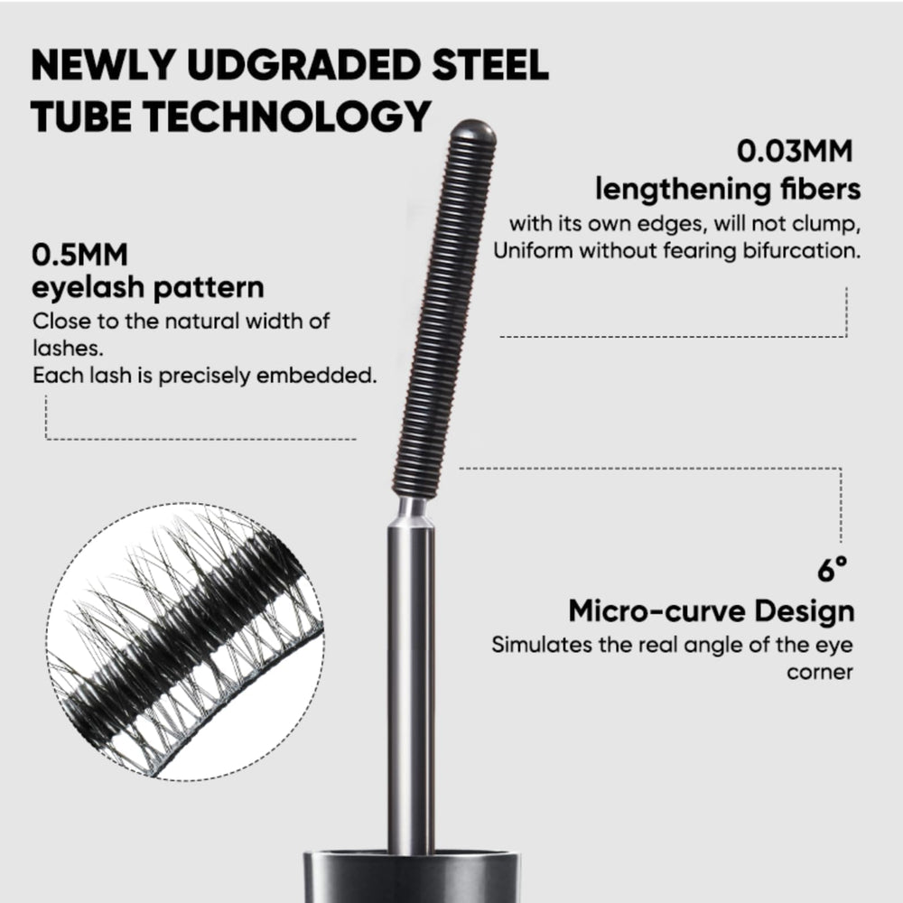JUDYDOLL clump-free definition creates separated lashes without stickiness.