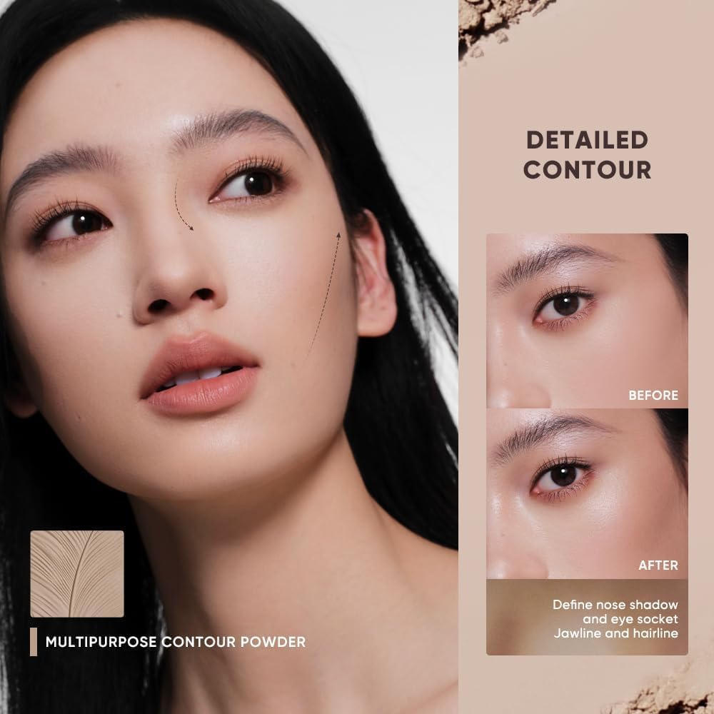 Sleek mirrored case of JUDYDOLL Feather Glow Palette in close-up