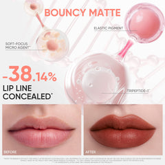 Judydoll lip cream silky texture close-up showing smooth, even application.