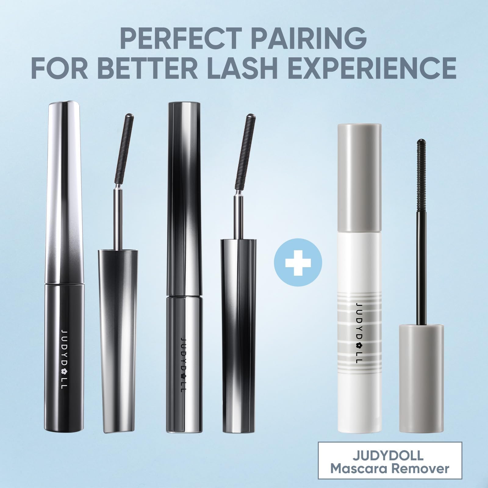 JUDYDOLL Mascara Remover comb brush close-up highlights precision lash wrapping