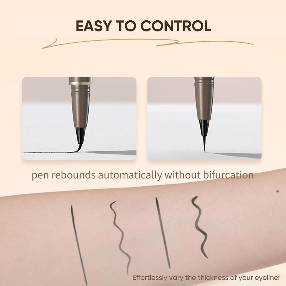 JUDYDOLL Ultra-Fine Eyeliner fast-drying brush in action
