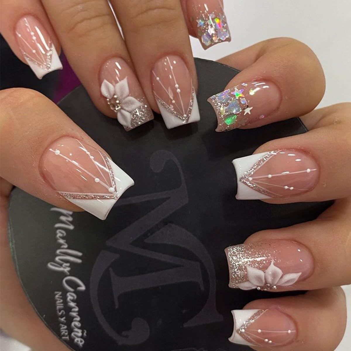 Juggssa 24pcs nail tips covering a range of sizes for a perfect fit
