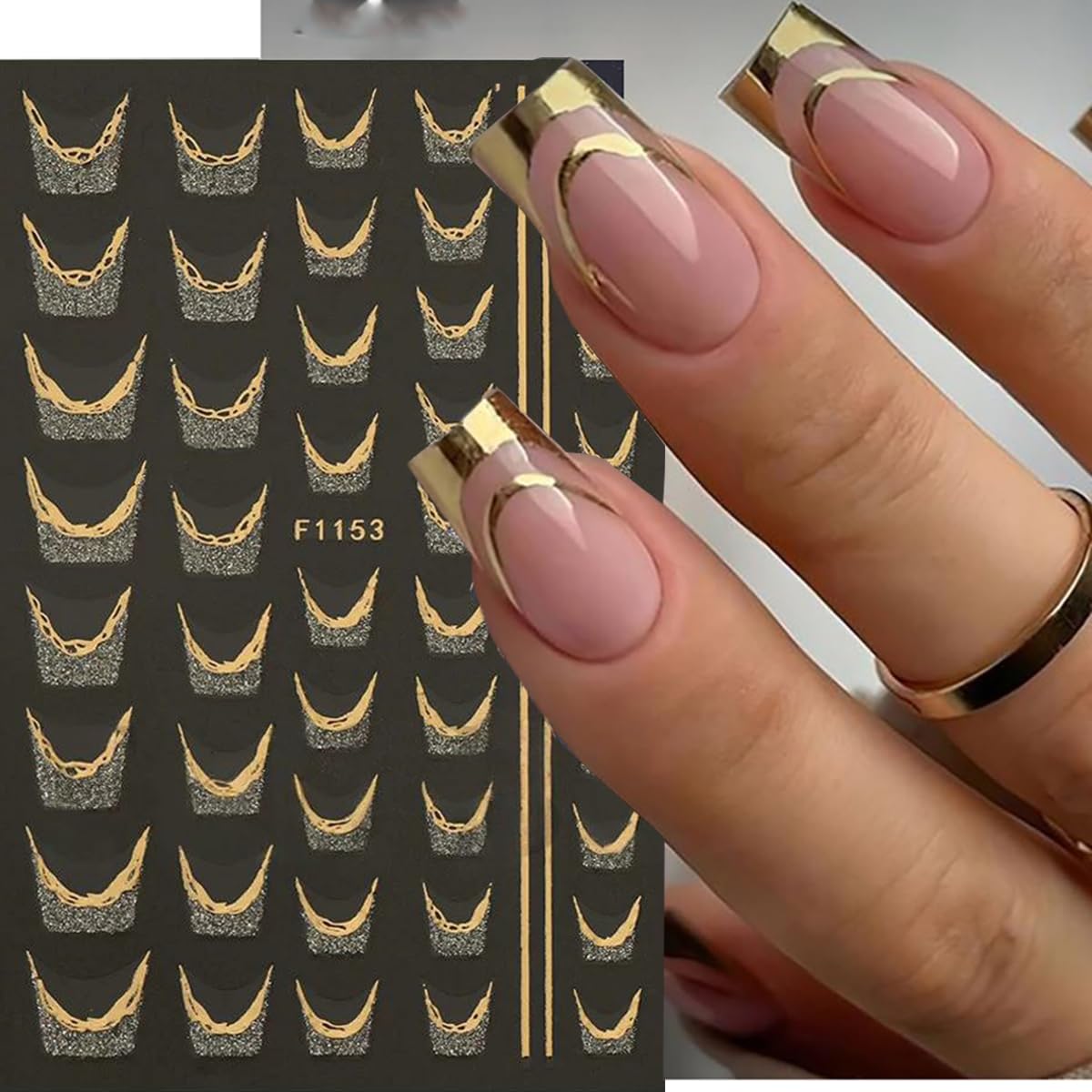 Juggssa 3D self-adhesive nail sliders add dimensional flair in seconds.
