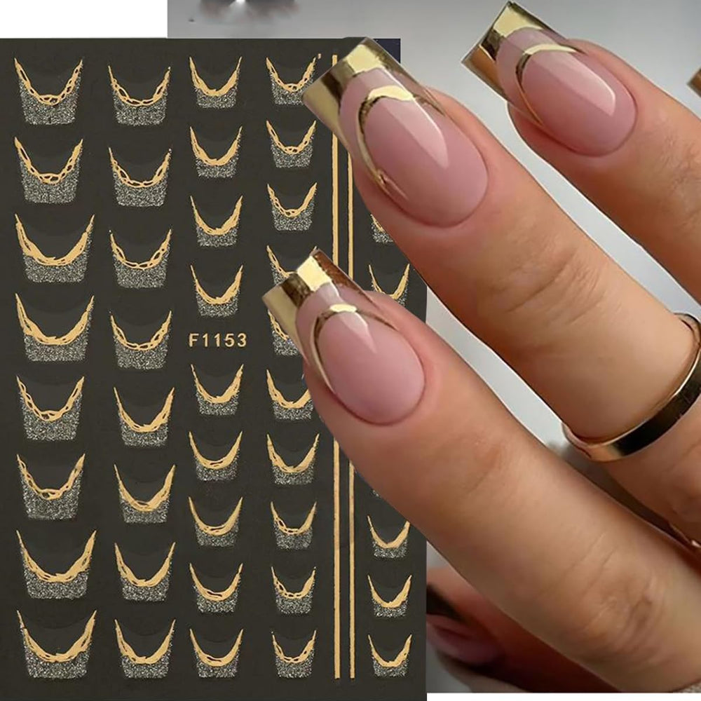 Juggssa 3D self-adhesive nail sliders add dimensional flair in seconds.
