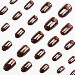 nail file and glue stickers included in juggssa coffee brown kit