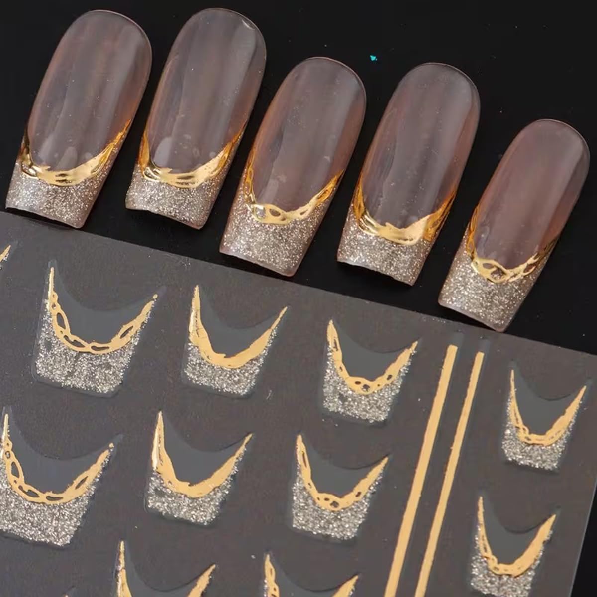 Juggssa easy to use nail decals peel and stick smoothly.