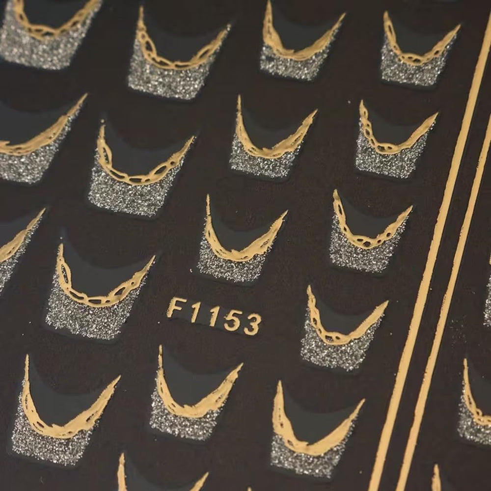 Juggssa foil wraps nail stickers add shiny detail to any look.