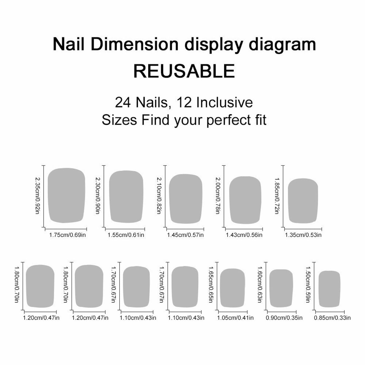 Juggssa glue-on nails kit with stickers for quick, mess-free application