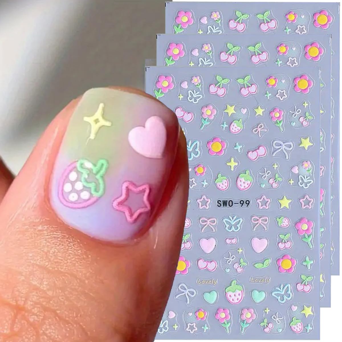 Juggssa snowman 5D embossed nail sticker for festive manicure variety.