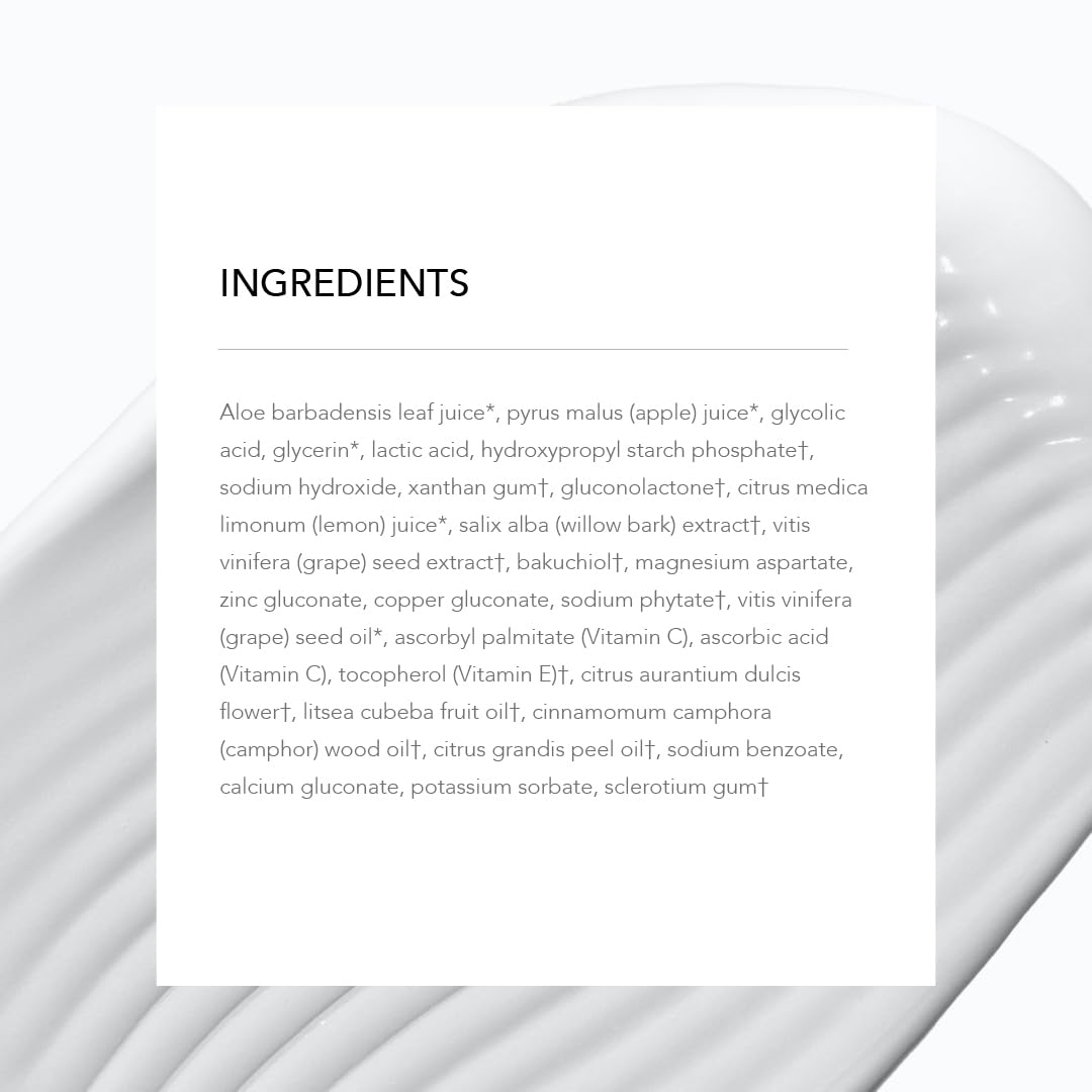 Juice Beauty Green Apple Peel Full Strength after-use glow and even tone on skin