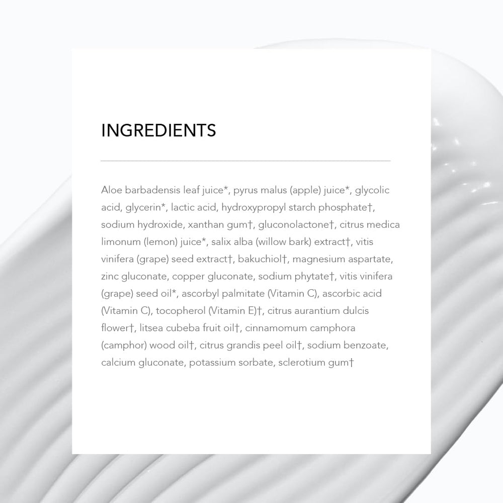Juice Beauty Green Apple Peel Full Strength after-use glow and even tone on skin