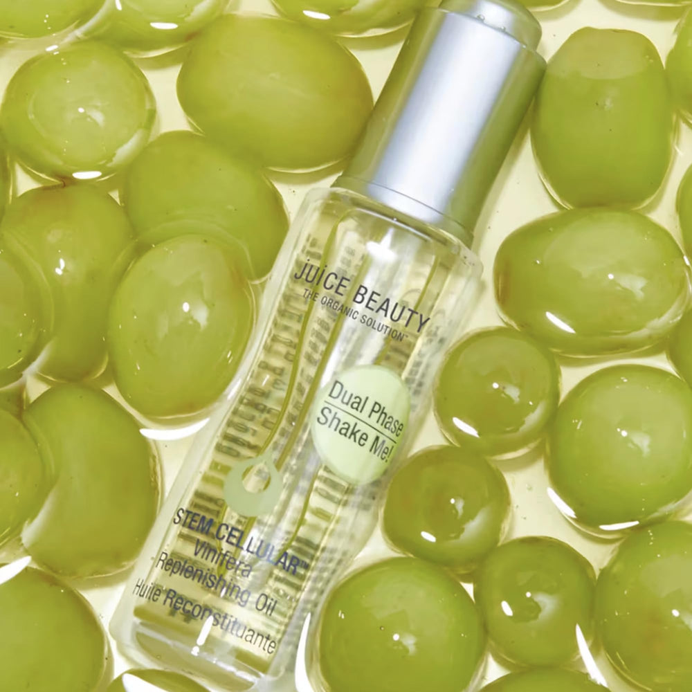 Juice Beauty JB SC Vinifera Replenishing Oil droplet with silky, dew-like finish.