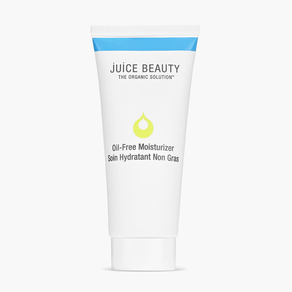 Juice Beauty oil-free moisturizer bottle showing a matte finish and lightweight hydration.