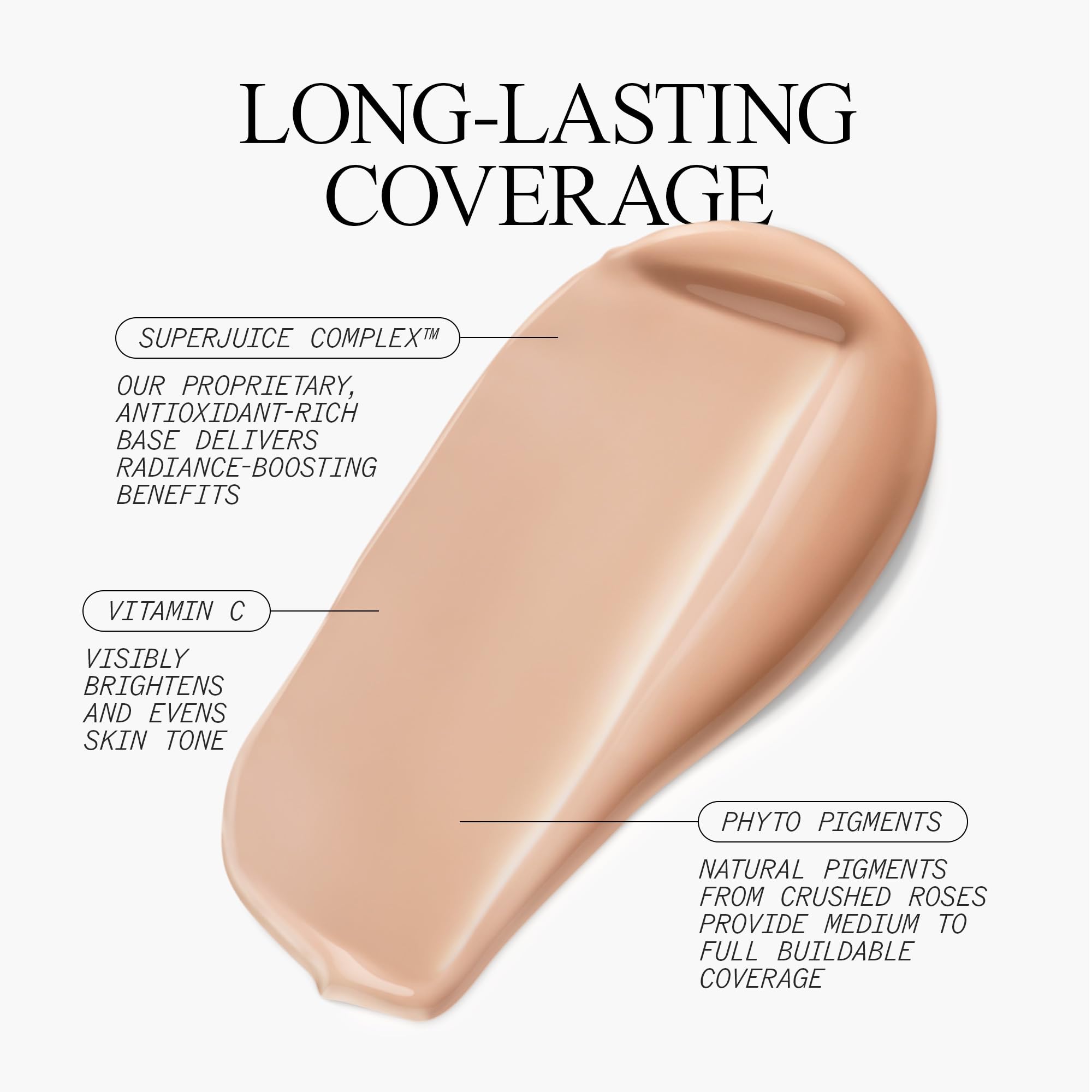 Natural light portrait highlighting a dewy, fragrance-free formula.