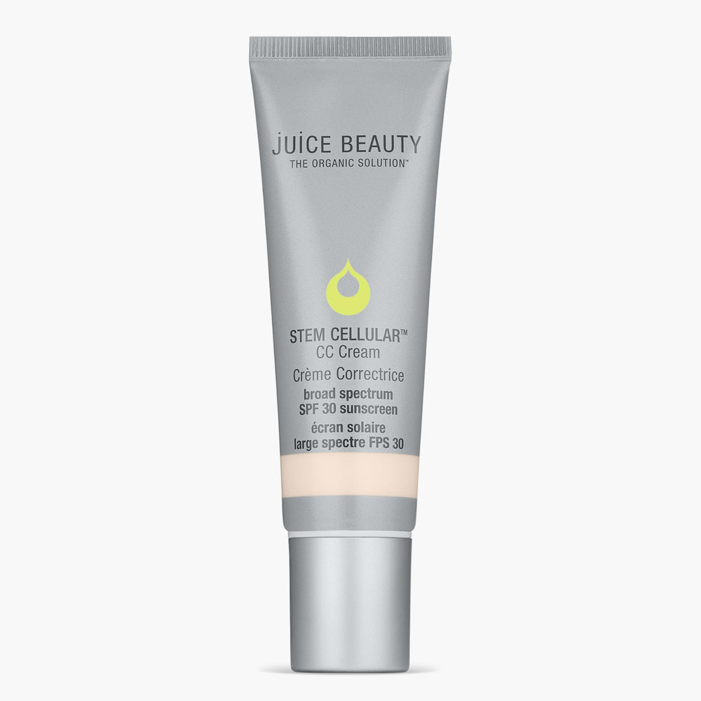 Juice Beauty Stem Cellular CC Cream bottle with mineral SPF, for radiant everyday glow.