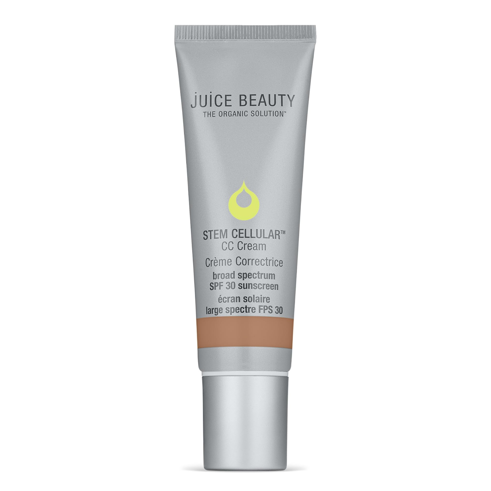 Juice Beauty Stem Cellular CC Cream Island Glow bottle with mineral SPF 30 for radiant coverage.