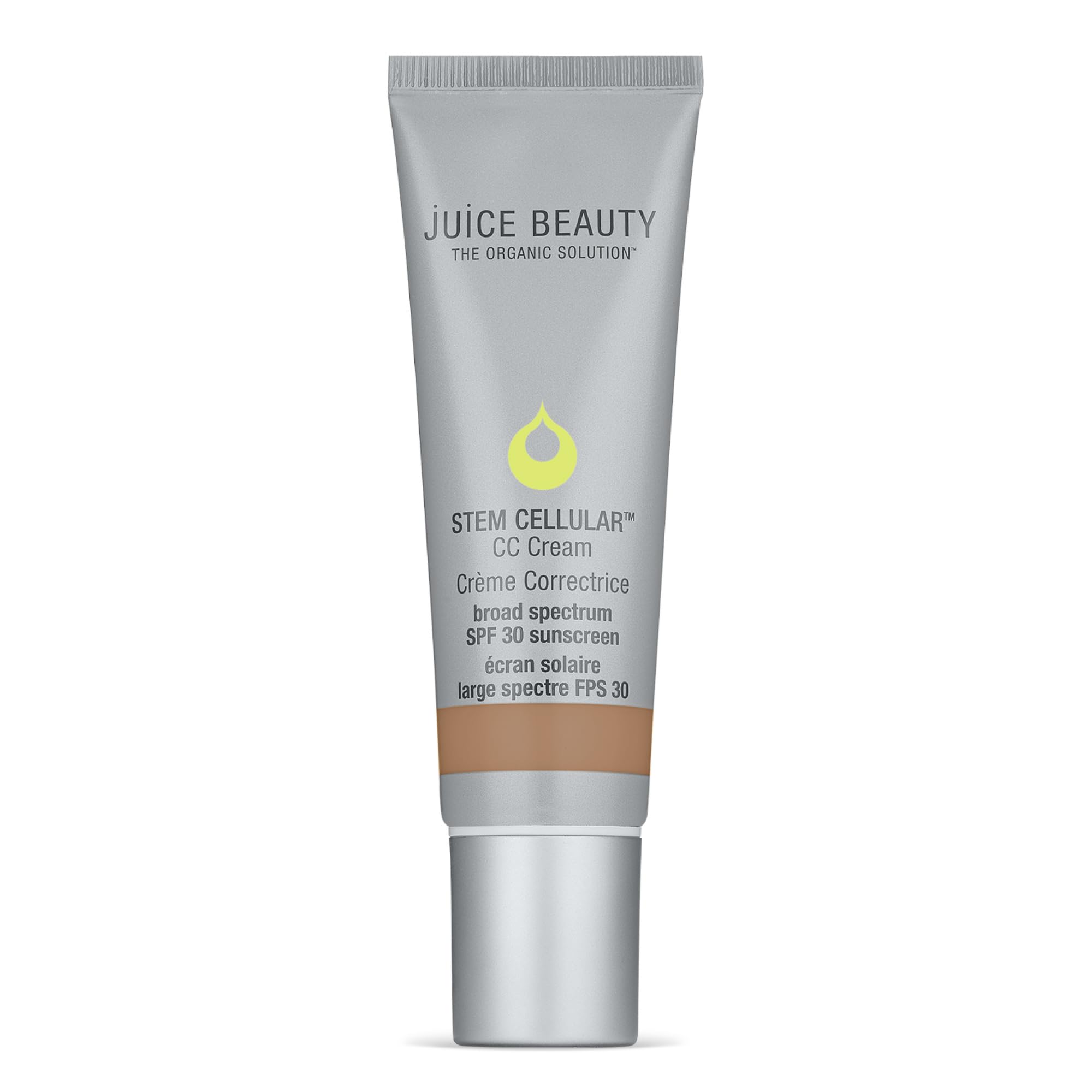 Juice Beauty Stem Cellular CC Cream bottle with pump for daily SPF 30 protection.