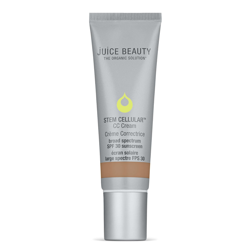 Juice Beauty Stem Cellular CC Cream bottle with pump for daily SPF 30 protection.