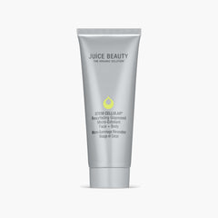 Juice Beauty Stem Cellular Grapeseed Micro-Exfoliant on the face, promoting smoother skin.
