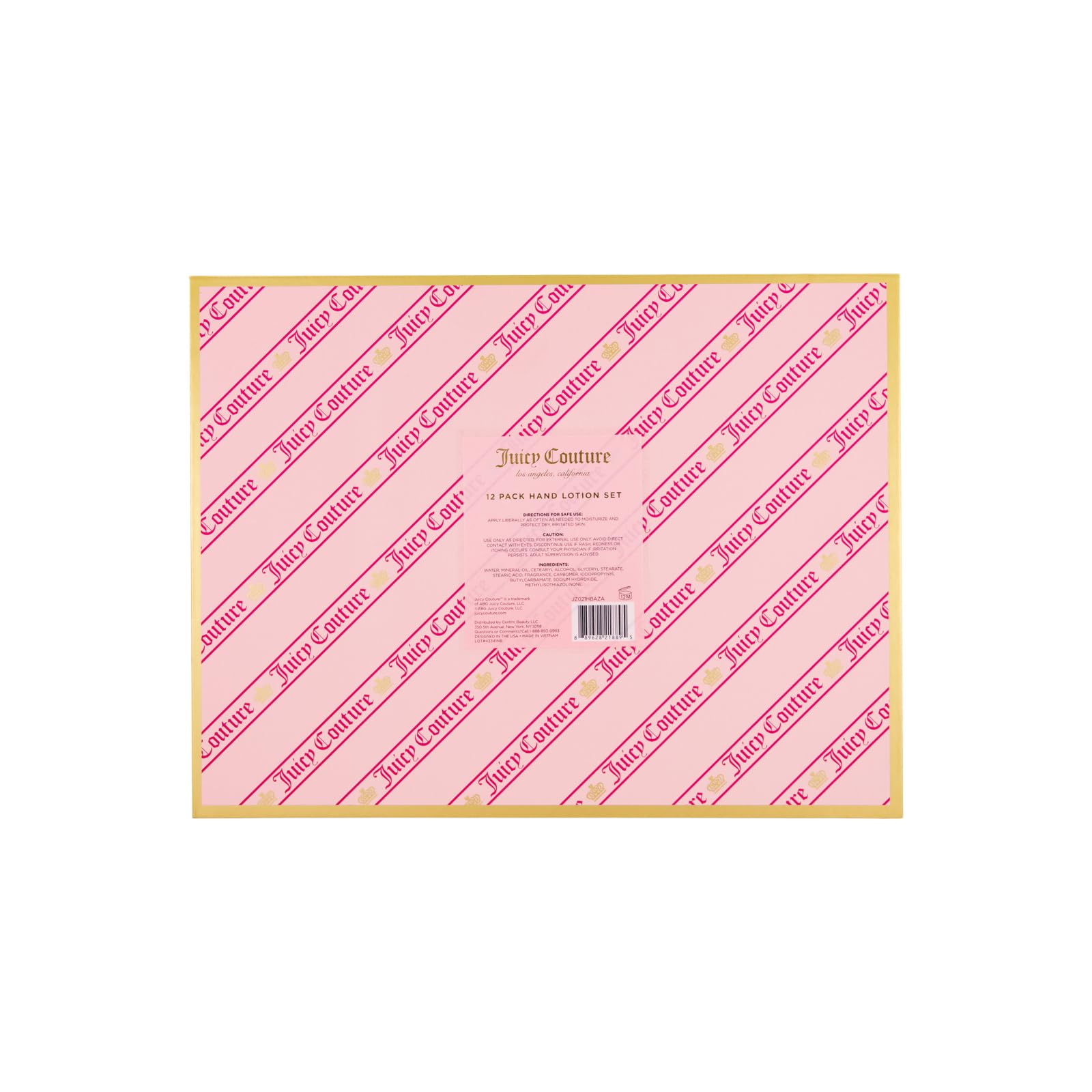 Juicy Couture travel-friendly set for on-the-go moisturization.