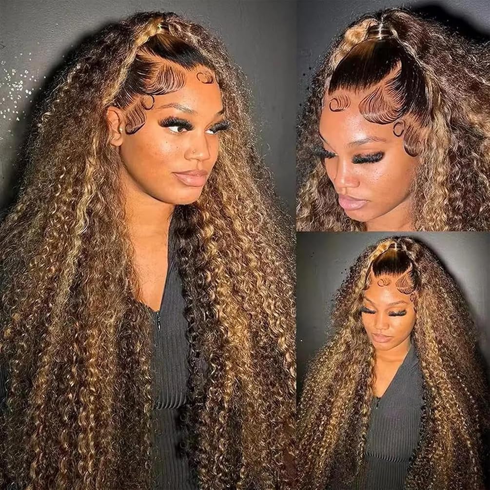 Jukabe deep wave human hair wig ready for dyeing and customization.