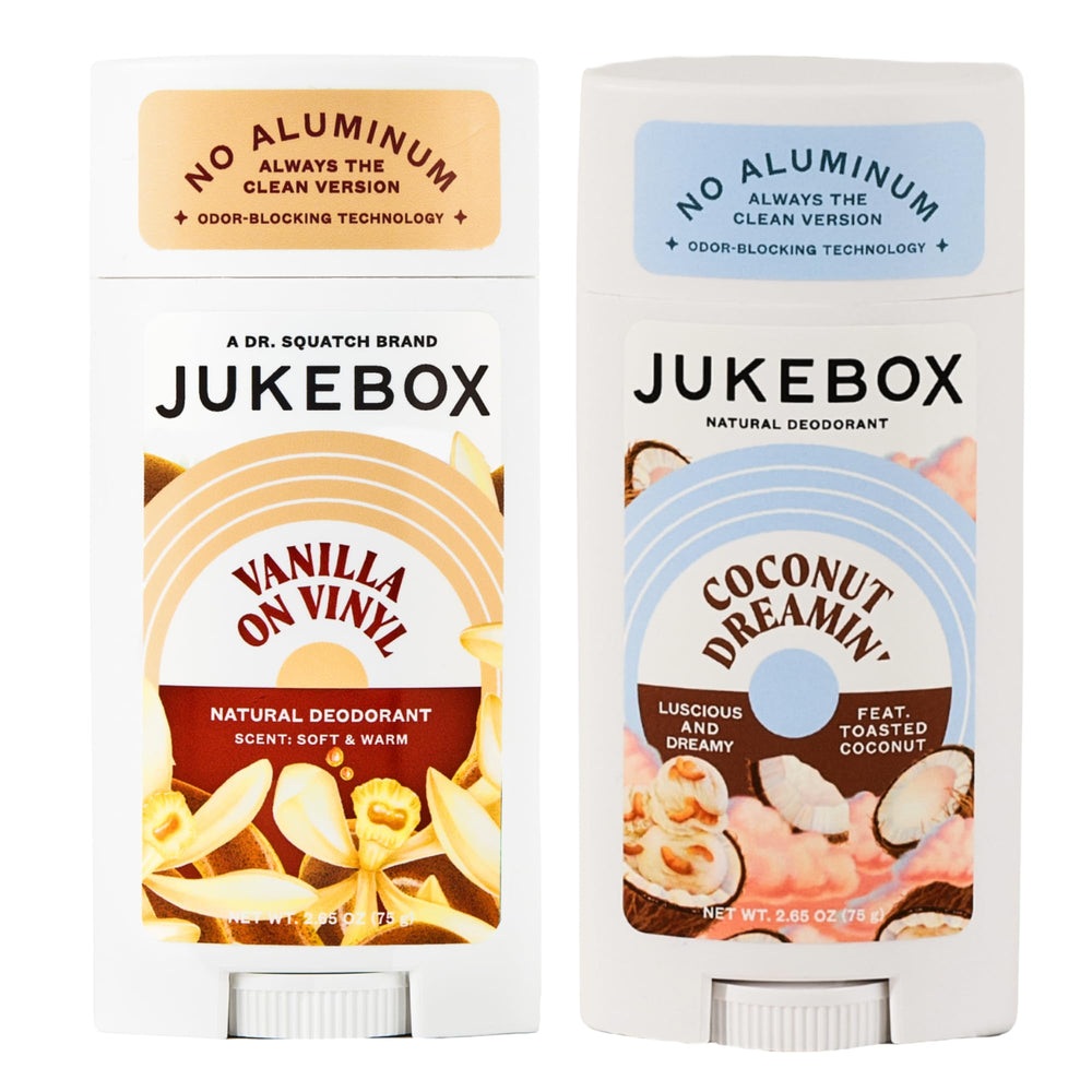 JUKEBOX Coconut Dreamin' bottle offers long-lasting freshness with natural ingredients.