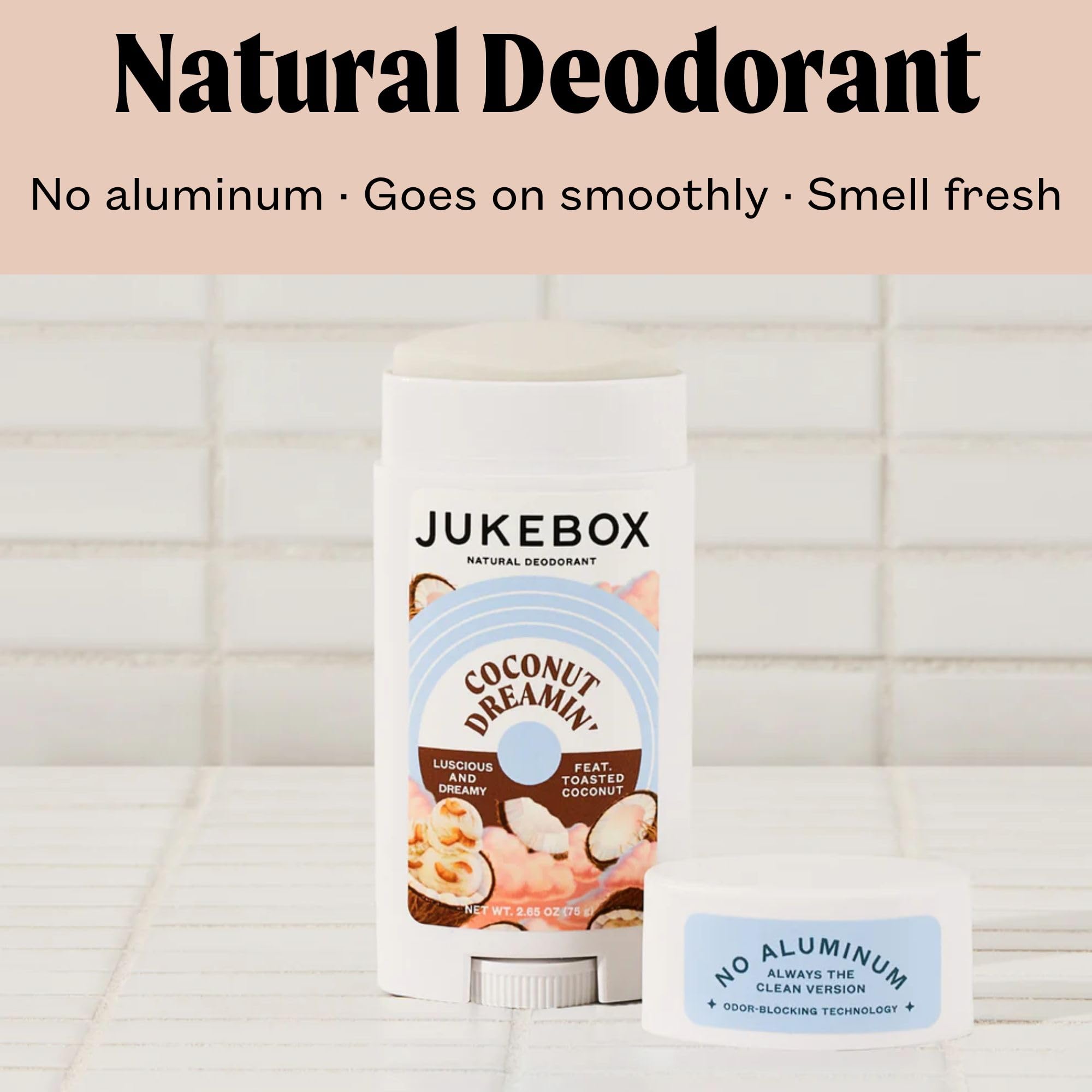 JUKEBOX Coconut Dreamin' ingredients panel with shea butter and coconut oil