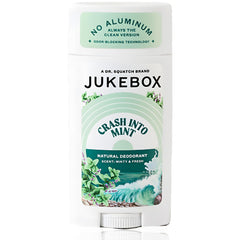JUKEBOX Crash Into Mint deodorant bottle with refreshing spearmint scent for lasting freshness