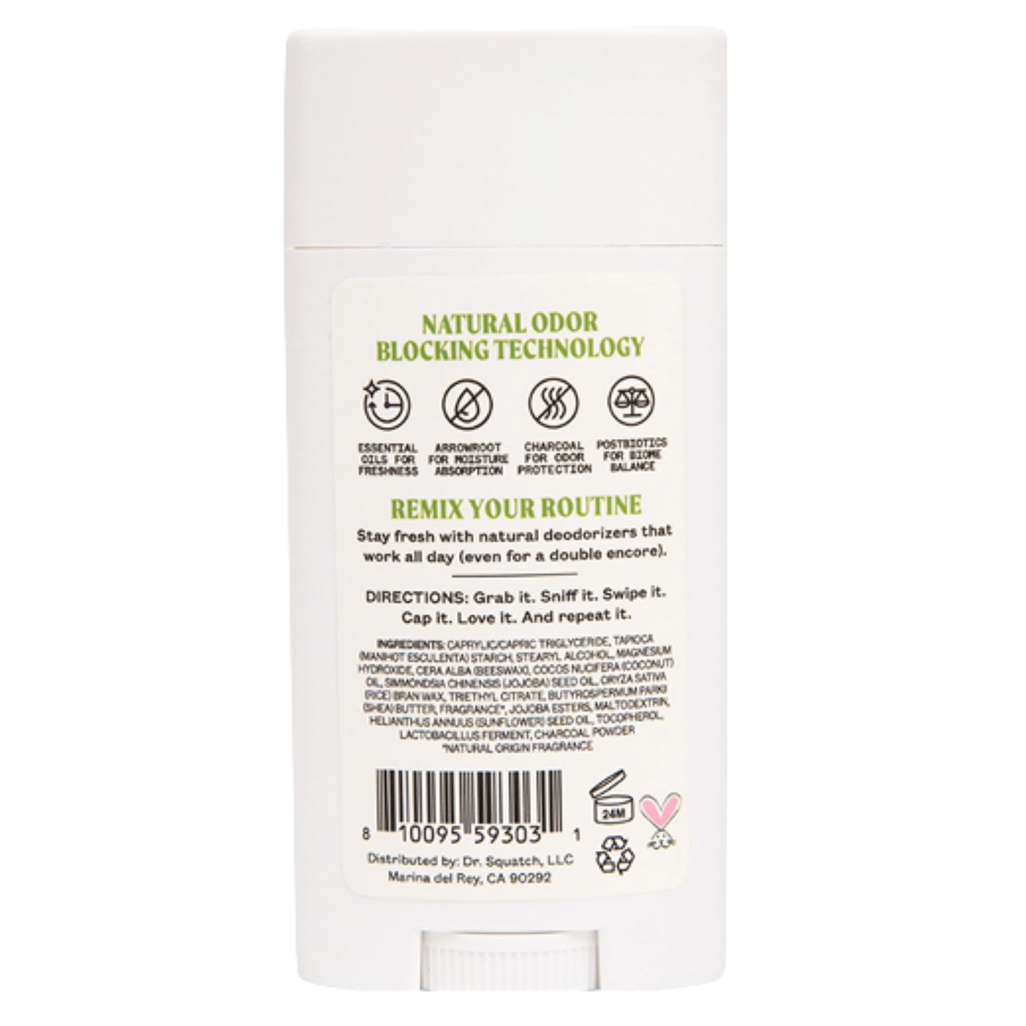 JUKEBOX Cruelty-free, USA-manufactured deodorant with globally sourced ingredients.
