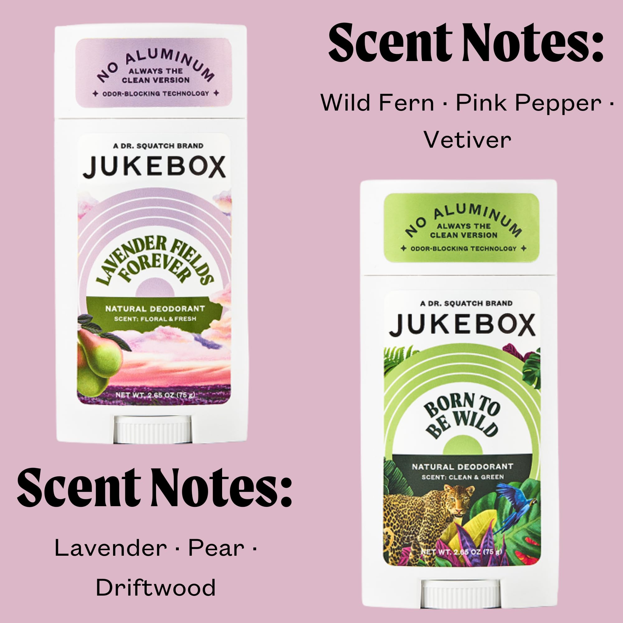 JUKEBOX Deodorant stick application close-up showing smooth glide.