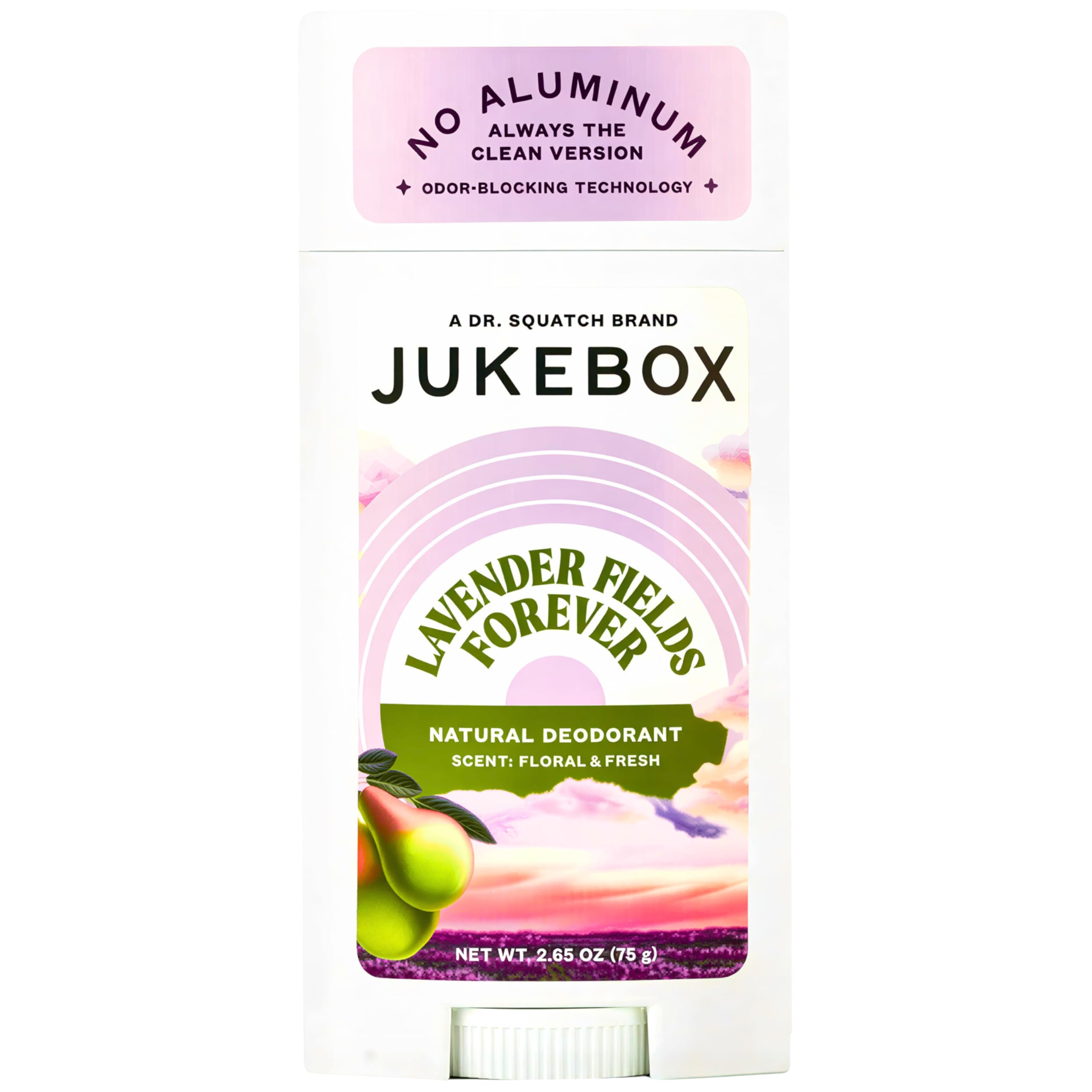 JUKEBOX Lavender Fields Forever deodorant bottle with sleek design for daily freshness