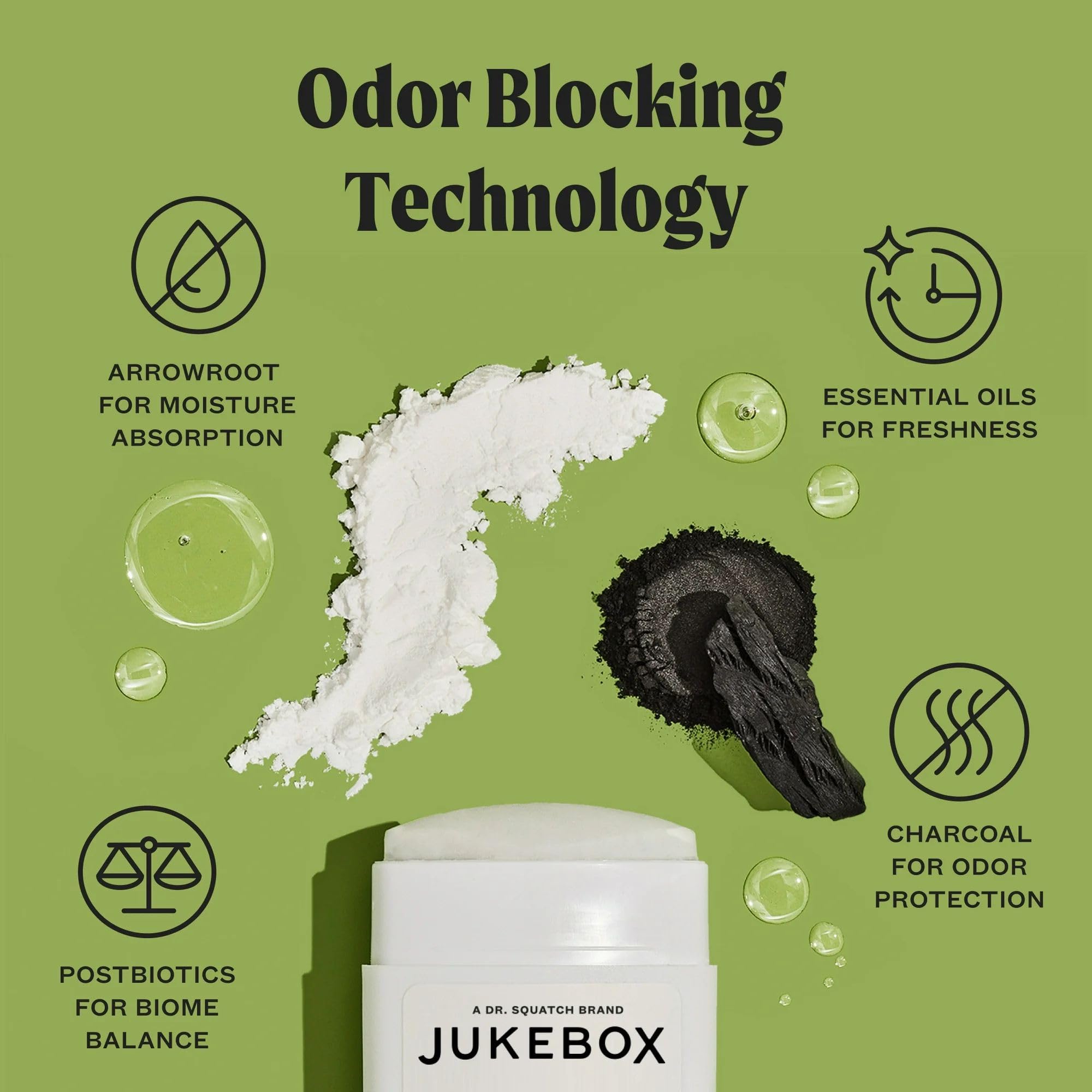 Packaging image emphasizing cruelty-free and USA-made branding for JUKEBOX.