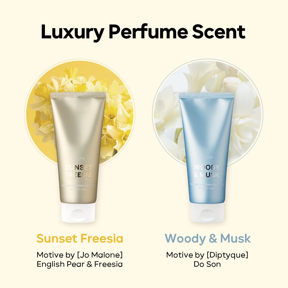 JUL7ME Fragrance Hair Pack Urban Rose ingredients-label highlights botanical extracts for gentle care.