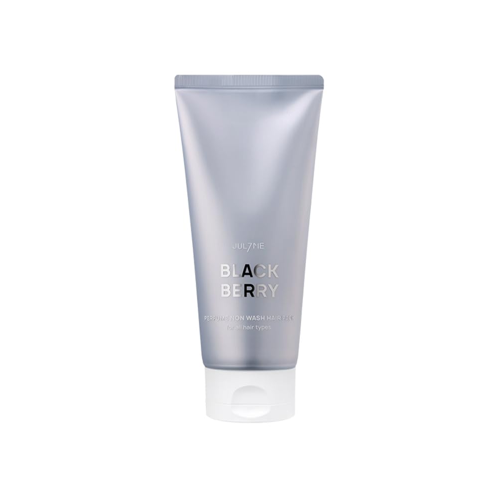 JUL7ME perfume hair mask blackberry bottle front shows lasting fragrance