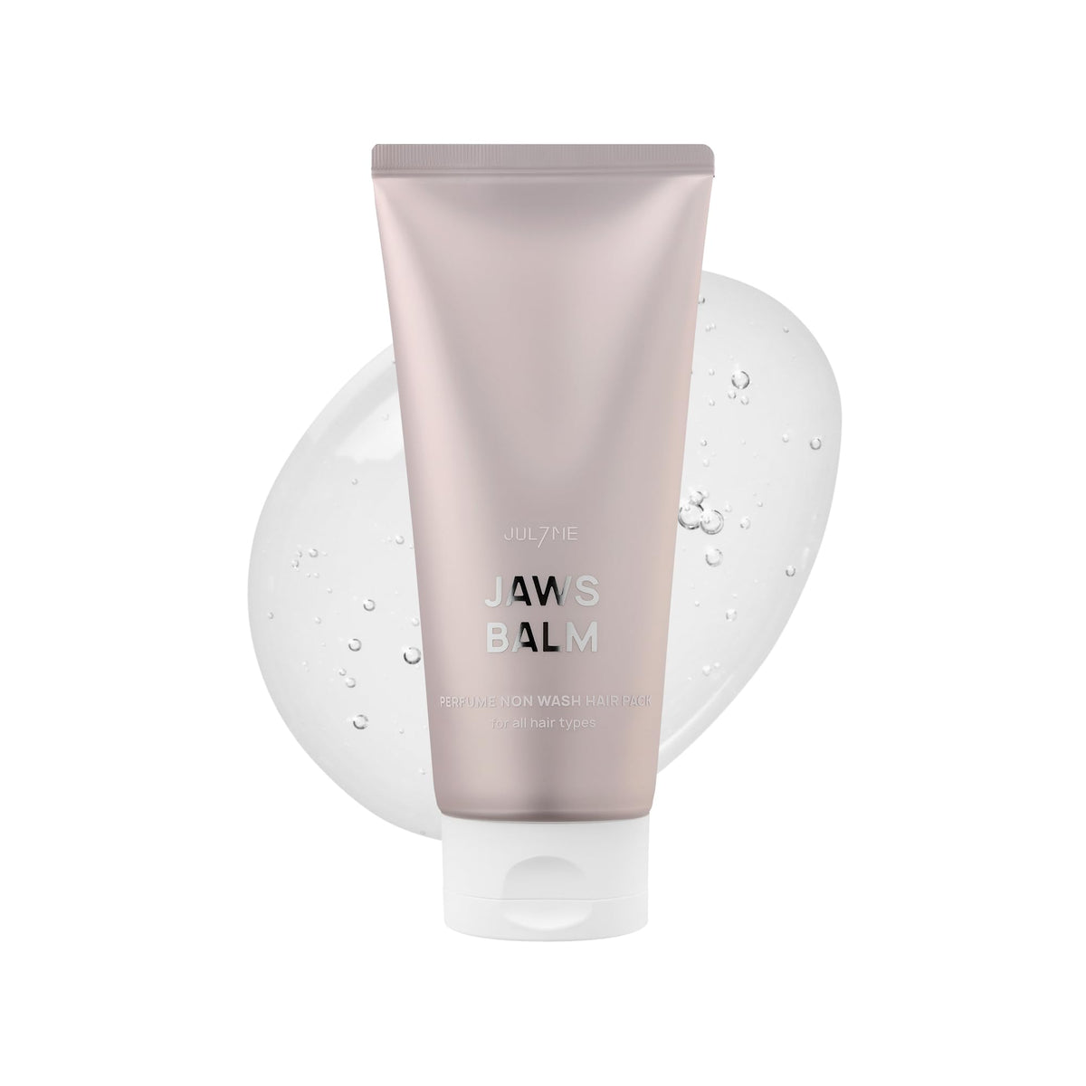 JUL7ME perfume hair mask bottle showing conditioning and lasting fragrance.