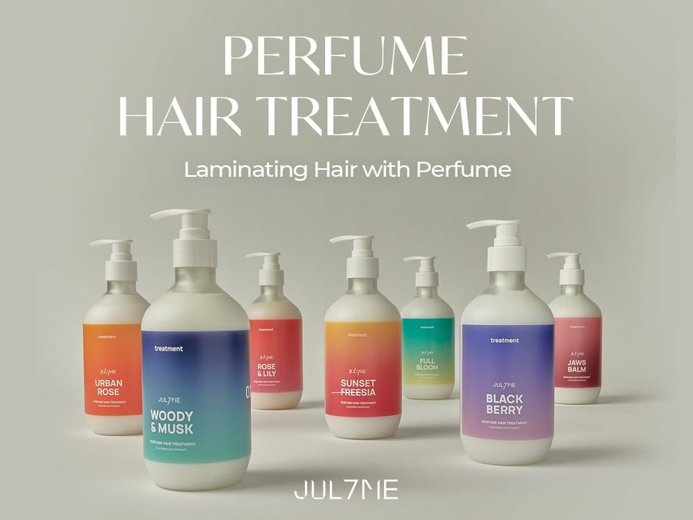 JUL7ME weekly-use routine on bathroom shelf for daily nourishment