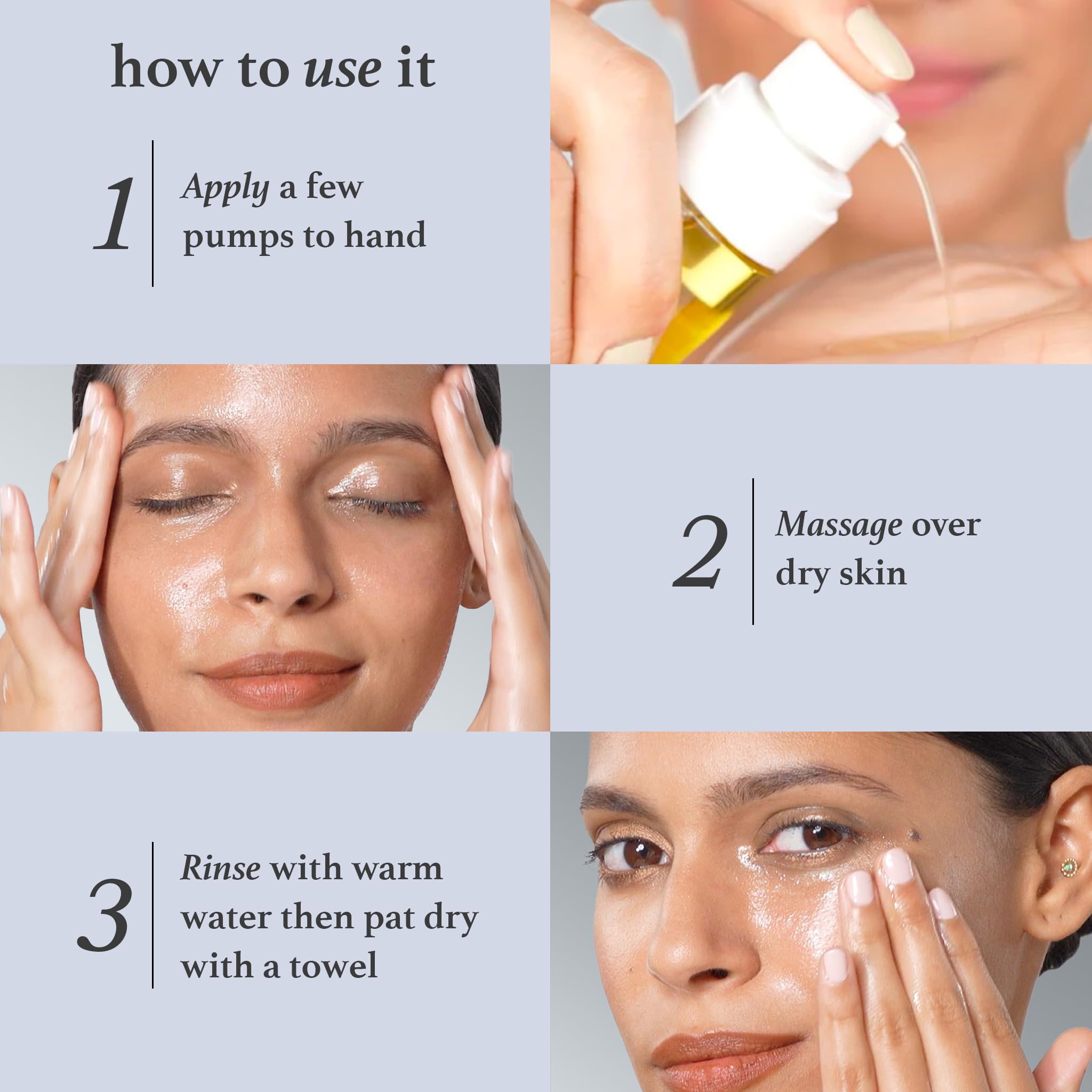 Julep cleansing oil dispense pump demonstration