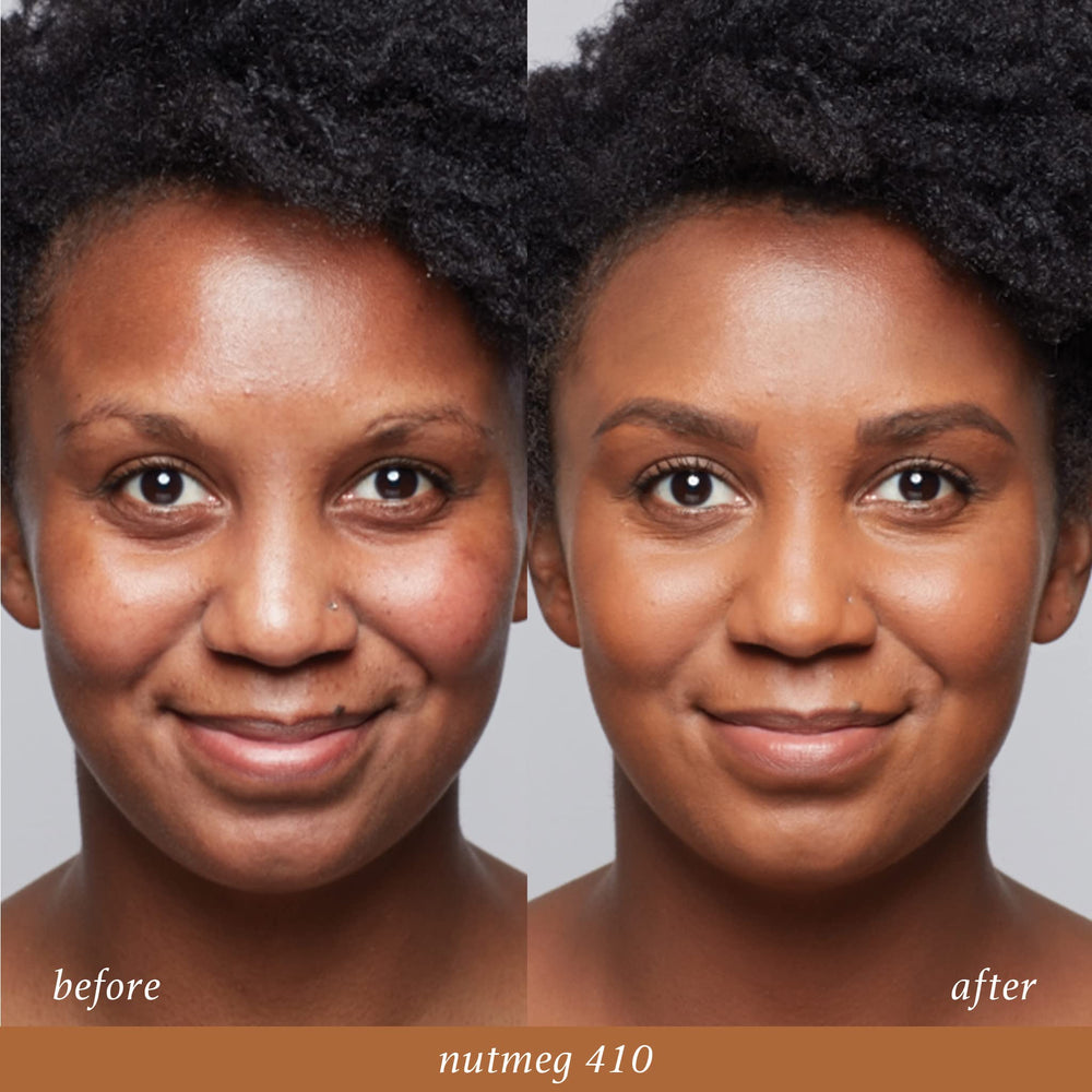 Julep Nutmeg 410 close-up: concealer-foundation stick for spot correction.