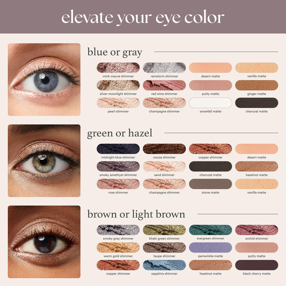 Julep Eyeshadow 101 Cocoa Shimmer elegant packaging and product design.