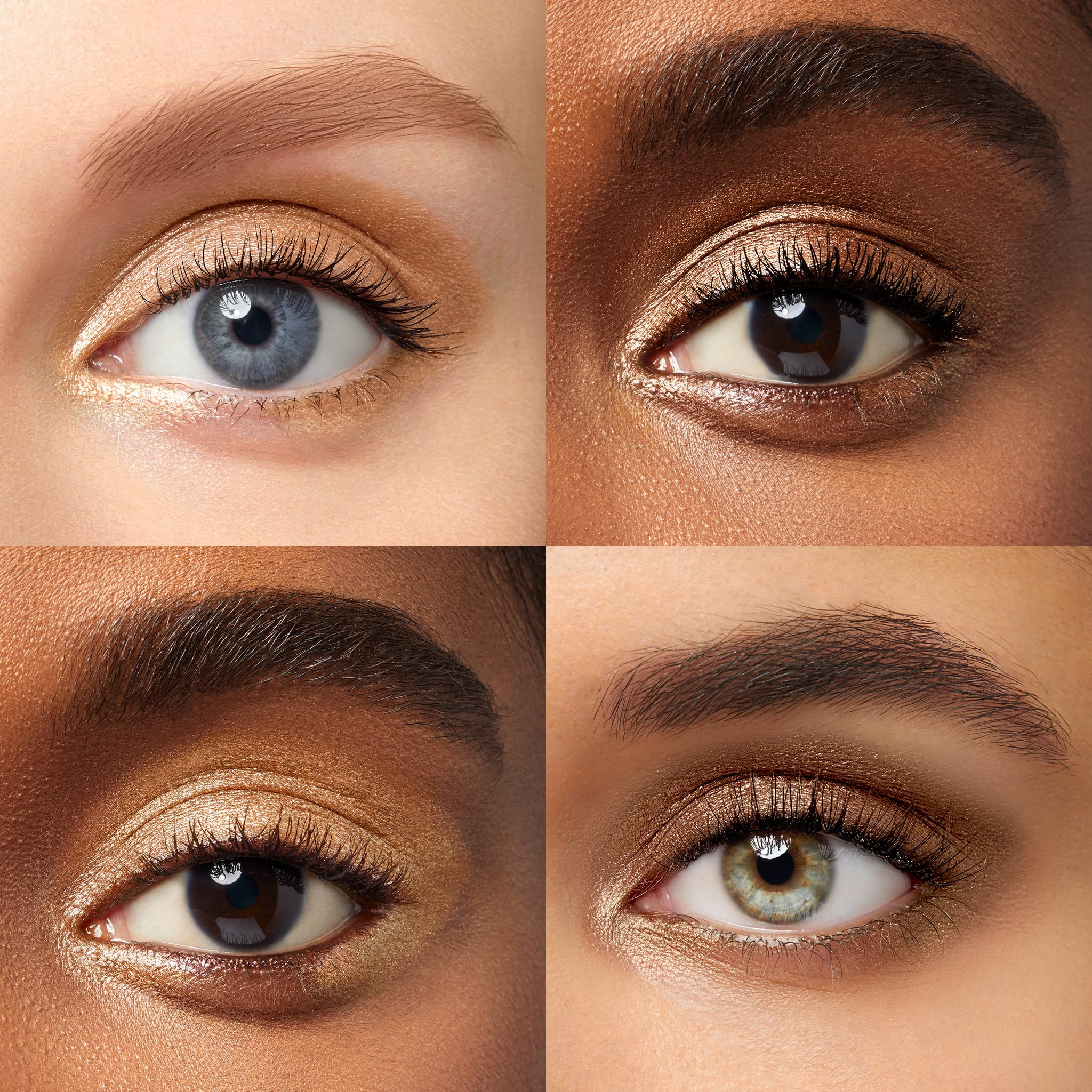 Julep Eyeshadow 101 Warm Gold Shimmer creme-to-powder finish for subtle glow