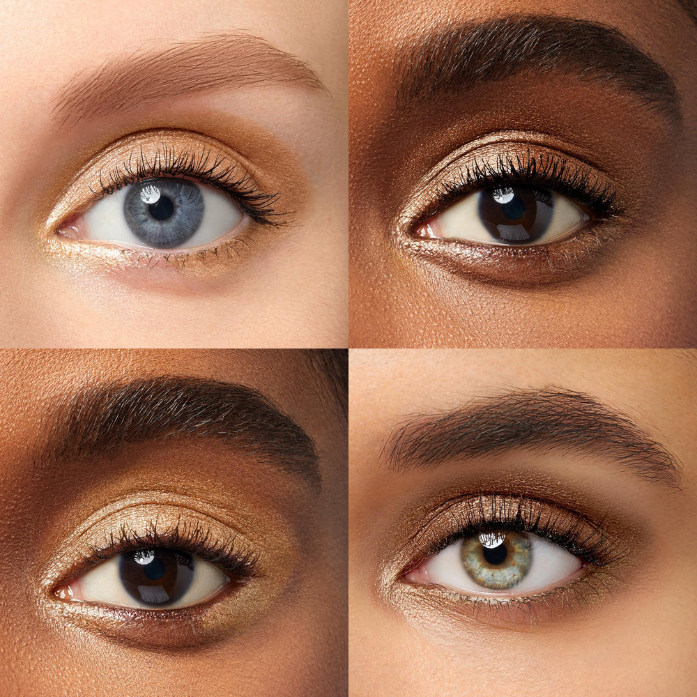 Julep Eyeshadow 101 Warm Gold Shimmer creme-to-powder finish for subtle glow