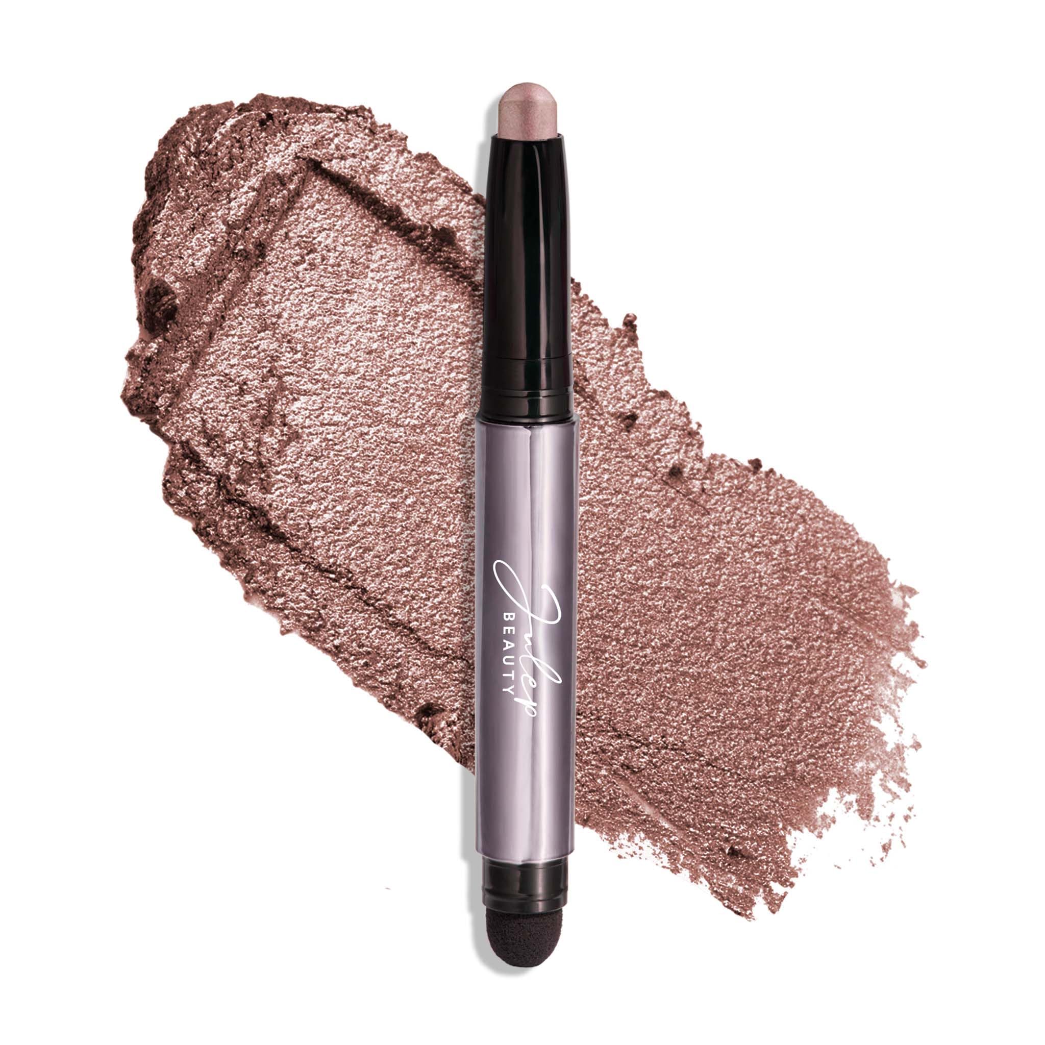 Julep Eyeshadow 101 Mink Mauve Shimmer shows smooth glide and buildable color for day-to-night looks.
