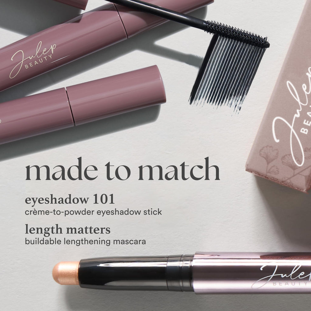 Julep Eyeshadow 101 Vitamin E enriched formula for skin comfort.